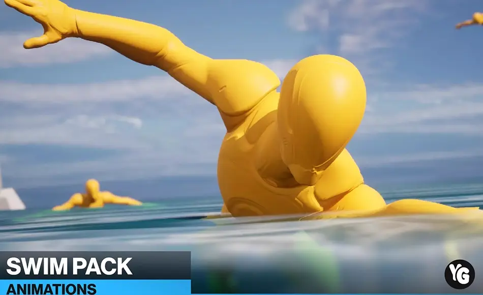 Unity动画 – 游泳动作捕捉动画 Swim Mocap Animation