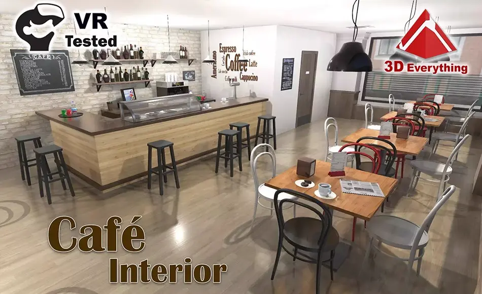 Unity场景 – 室内咖啡馆场景 Cafe Interior