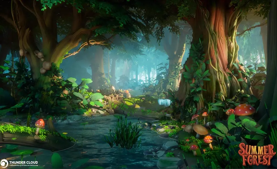 【UE5】风格化夏日森林 Stylized Summer Forest