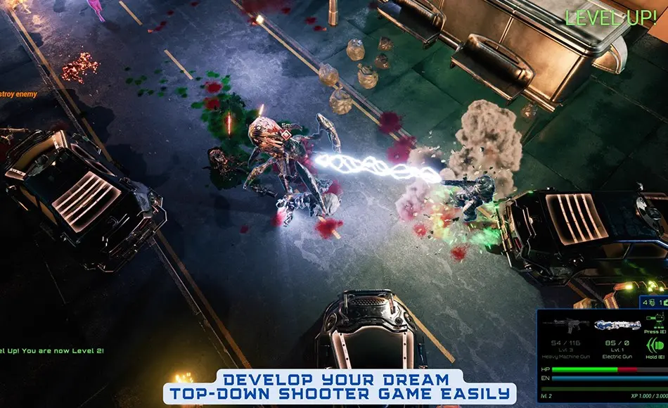 【UE5】动作射击开发模板 Defender: Top Down Shooter V3