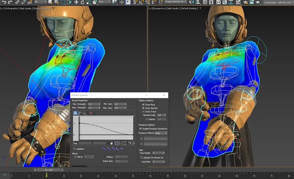 3Dmax插件 – 蒙皮插件 BonesPro