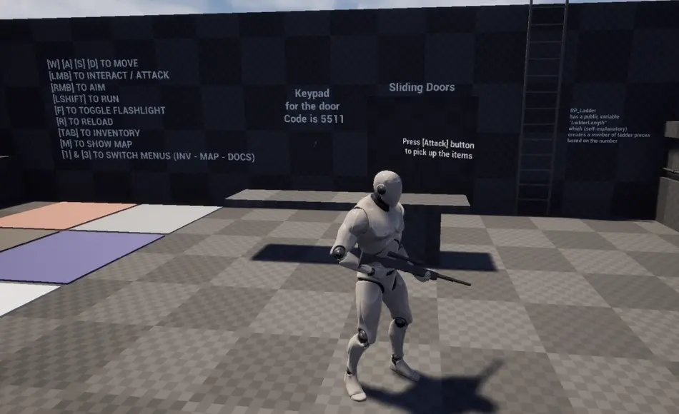 【UE5】恐怖生存游戏模板 Advanced Survival Horror