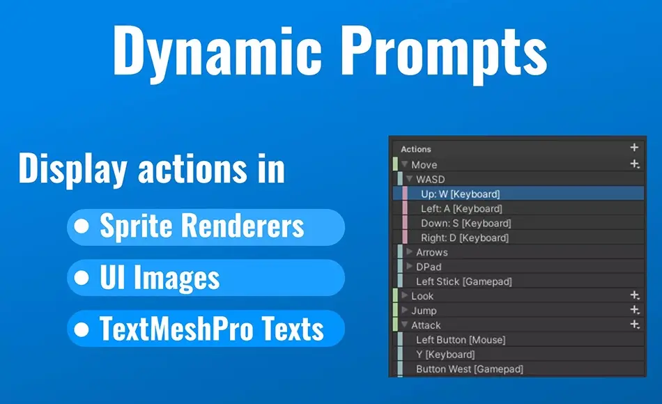 Unity资产 – 动态输入提示 Input Icons: Bundle – Dynamic Prompts and Rebinding Unity资产 – 动态输入提示 Input Icons: Bundle – Dynamic Prompts and Rebinding