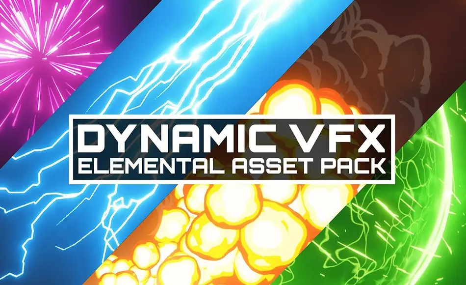 Blender插件 – 动态视觉特效 Blender Dynamic Vfx – Elemental Asset Pack