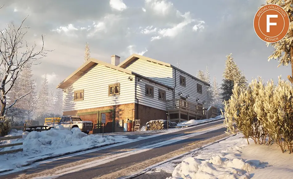 【UE5】模块化冬季房屋 American Drive | Modular Winter House with Interior 【UE5】模块化冬季房屋 American Drive | Modular Winter House with Interior