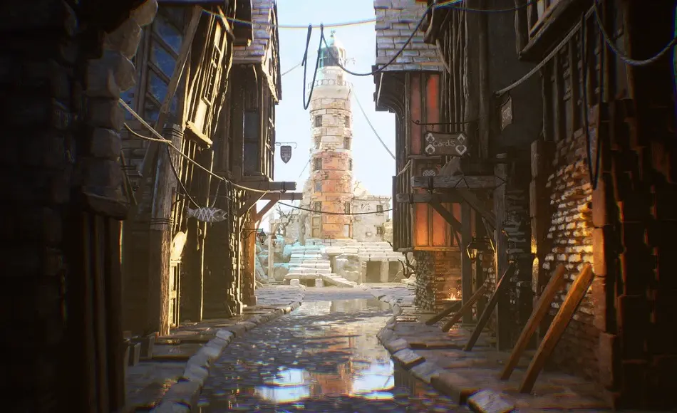 【UE5】中世纪小镇街道环境 Medieval Town Street Environment Kit