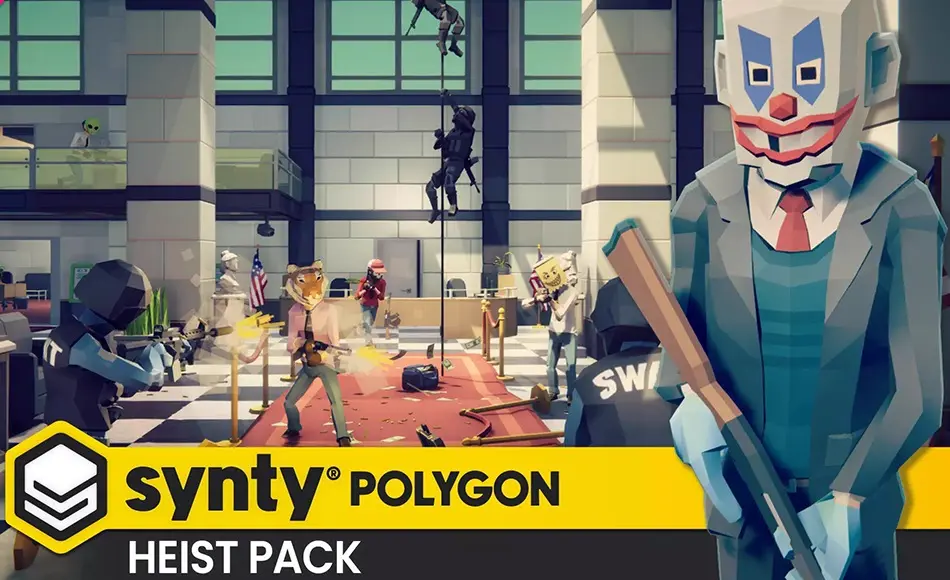 Unity场景 – 风格化枪战场景 POLYGON – Heist Pack Unity场景 – 风格化枪战场景 POLYGON – Heist Pack