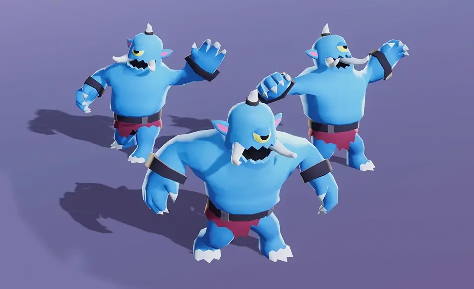 Unity角色 – 独眼巨人角色 Cyclops Giant Cute Series