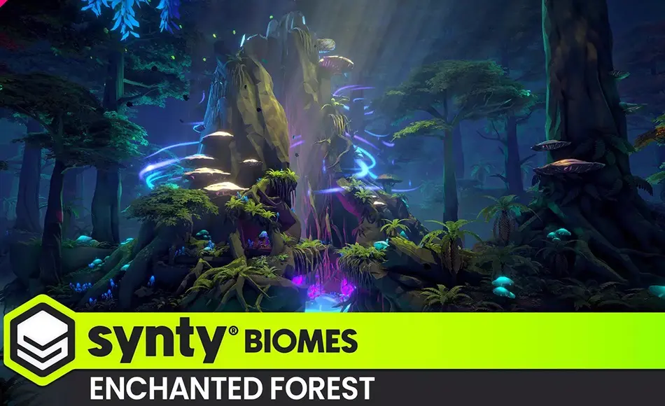 Unity场景 – 风格化魔法森林 POLYGON – Enchanted Forest – Nature Biomes – 3D Environment Art Unity场景 – 风格化魔法森林 POLYGON – Enchanted Forest – Nature Biomes – 3D Environment Art