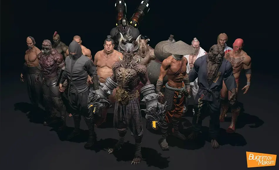 Unity角色 – 格斗角色包 PBR Fighters (Pack)