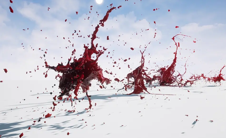 【UE5】血液喷溅特效 Blood FX Alembic