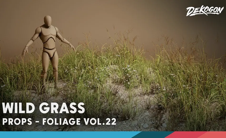 【UE5】植物模型 Foliage VOL.22 – Wild Grass (Low Poly) 【UE5】植物模型 Foliage VOL.22 – Wild Grass (Low Poly)
