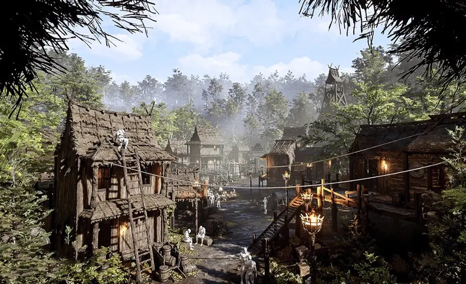 【UE5】模块化中世纪村庄 Modular Medieval Village (Village, Medieval Village, Bandit village, Town)