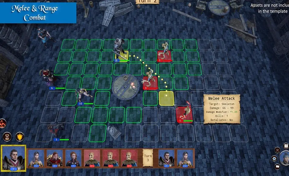 【UE5】回合制策略游戏开发模板 Turn-Based Strategy RPG Template