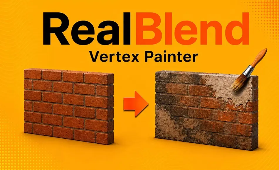 Unity插件 – 真实材质绘制插件 RealBlend – Mesh Painting & Creation