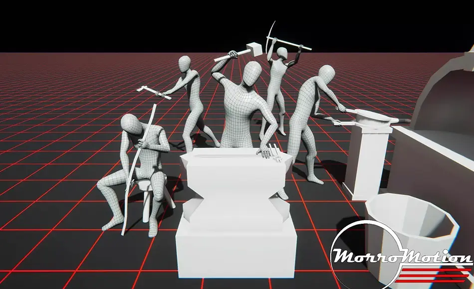 Unity动画 – 城镇居民动画 TownsFolk MoCap 02