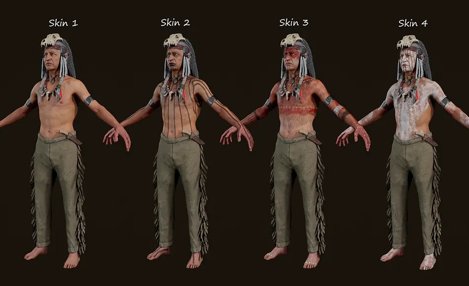 【UE5】游戏萨满角色 Apache Shaman