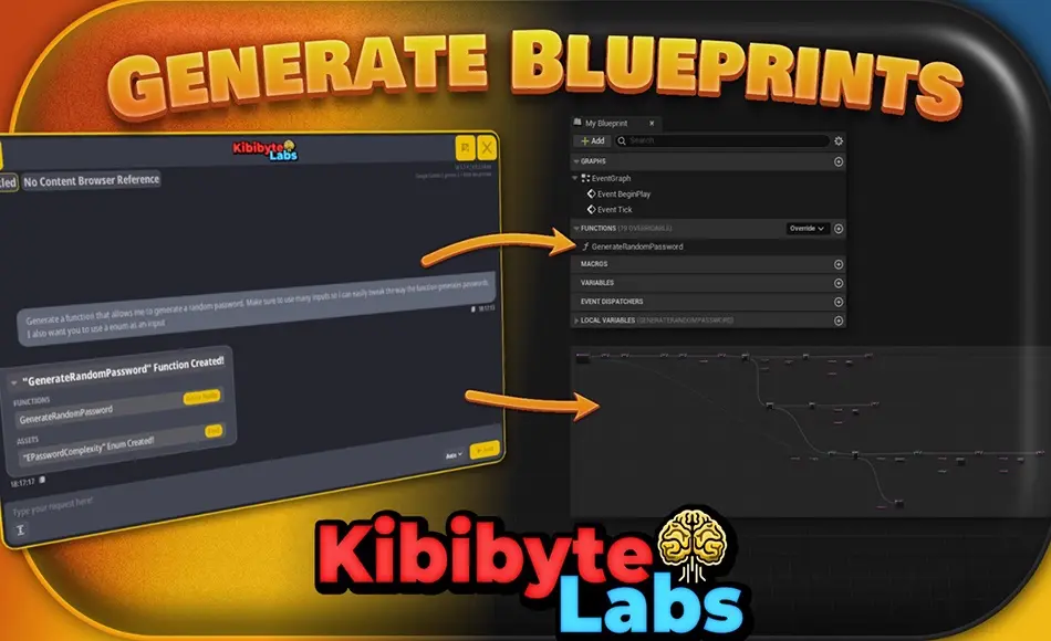 UE5插件 – 人工智能生成蓝图插件 AI Engine Assistant – Kibibyte Labs (Blueprint Generator & More!)