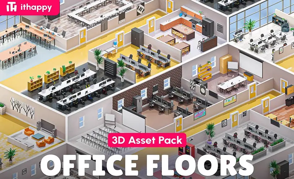 Unity资产 – 办公室道具资产 Office 3