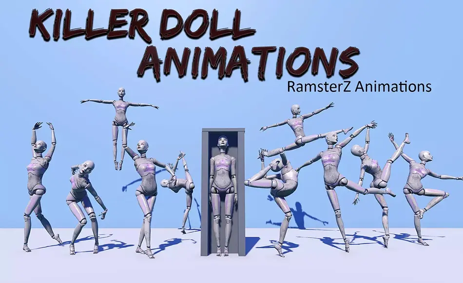 Unity动画 – 人偶娃娃动画 Killer Doll Animations