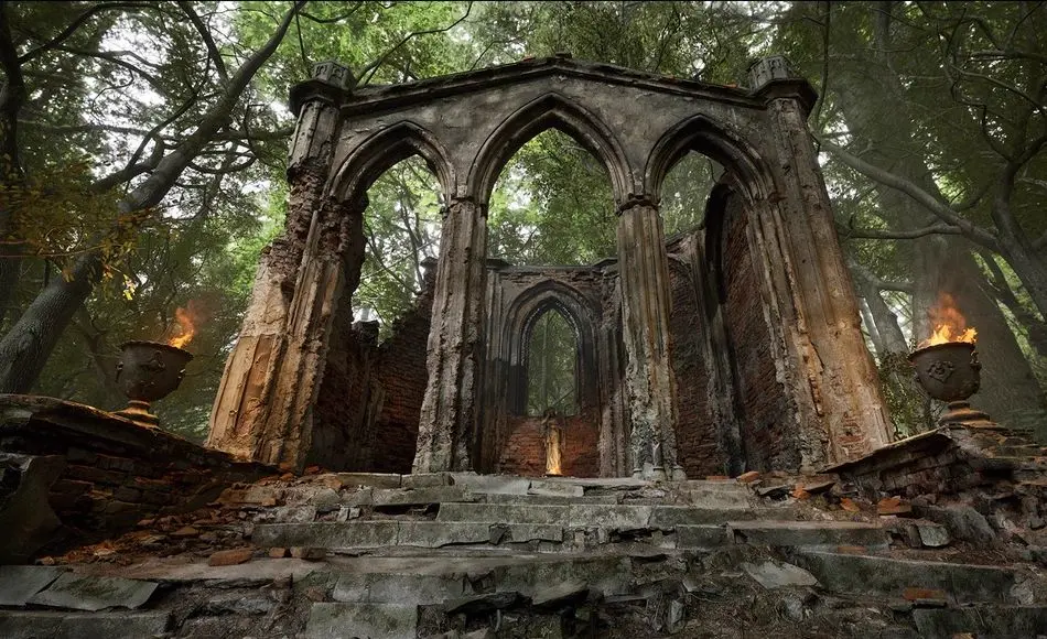 【UE5】废弃地穴 [SCANS] Ruined Crypt