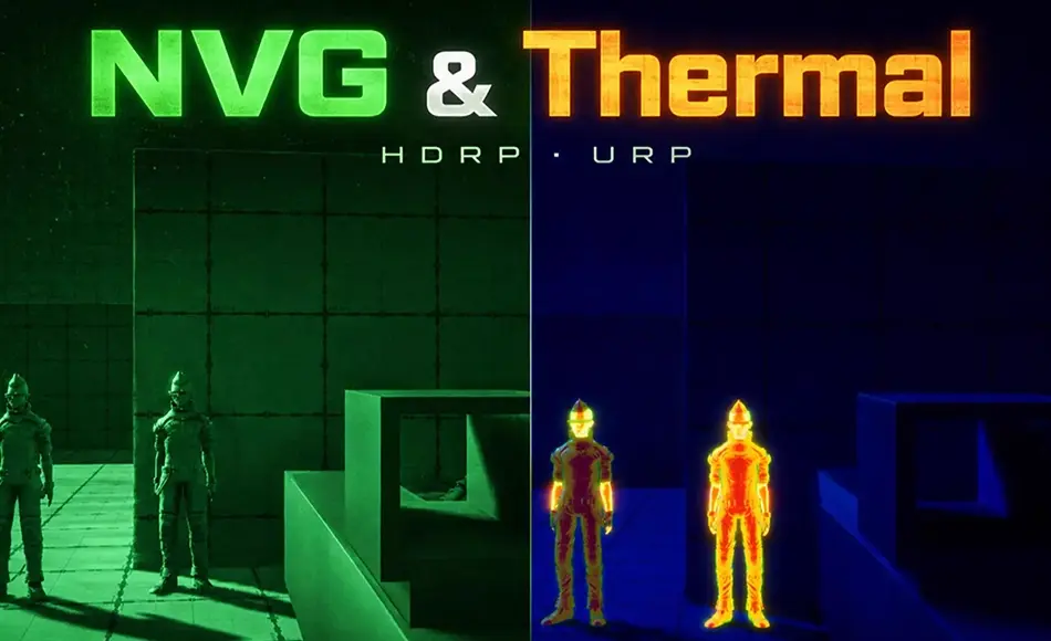 Unity资产 – 夜视仪和热成像仪 NVG & Thermal Effects [HDRP]