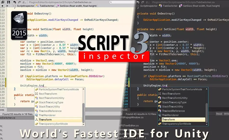 Unity插件 – 代码编辑器 Script Inspector 3 Unity插件 – 代码编辑器 Script Inspector 3
