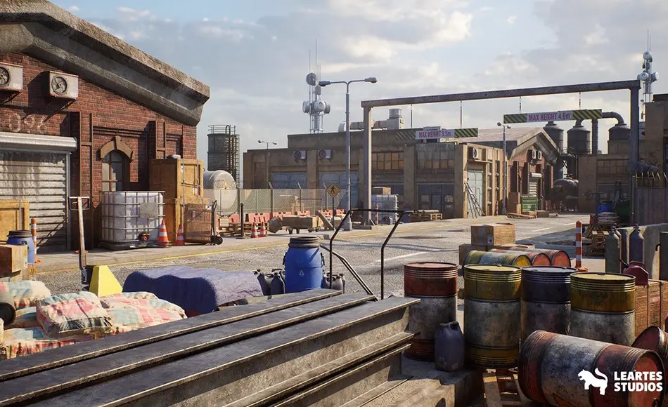 【UE5】工业港 Industrial Harbour ( Industrial Industrial Harbour Harbour Port Factory Port )