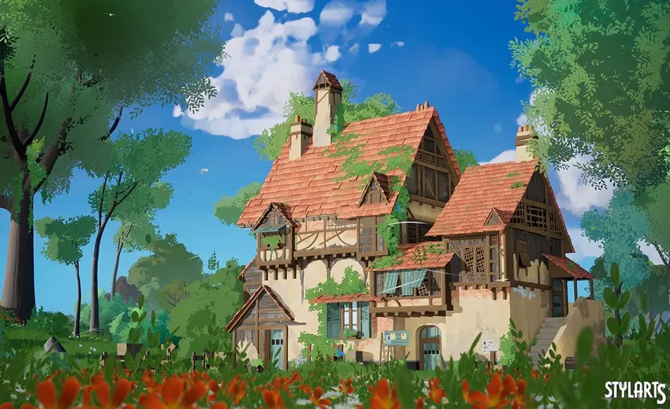 【UE5】风格化中世纪房屋 Stylized Medieval House (Stylizeds Houses Medievaled Housey Stylized Medievals)