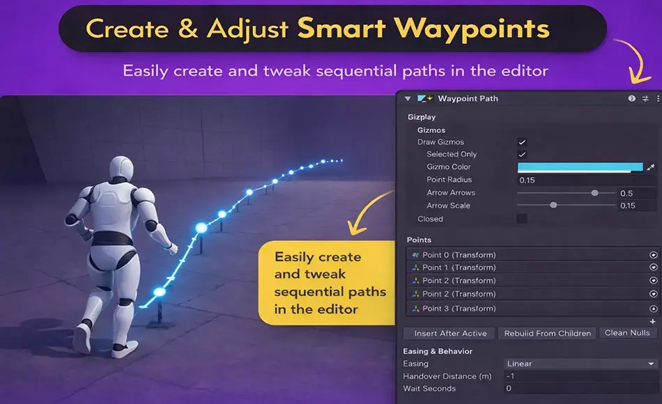 Unity插件 – 智能寻路插件 Smart Waypoints for Game Creator 2