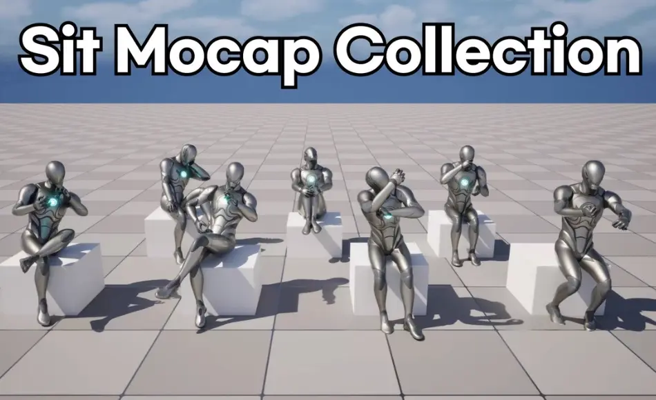 【UE5】坐姿动态动画 Sit Mocap Collection