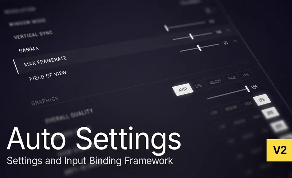 UE5插件 – 自动设置插件 Auto Settings V2
