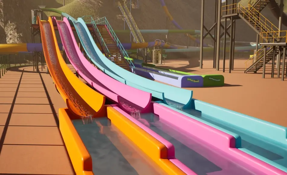 【UE5】水滑梯系统 Water Slide System 【UE5】水滑梯系统 Water Slide System