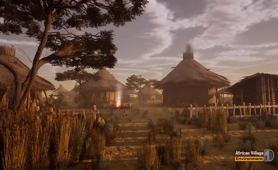 【UE5】非洲村庄场景 African Village