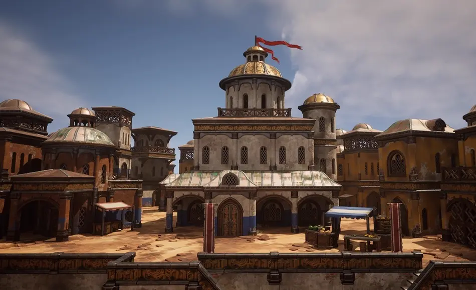 【UE5】风格化沙漠集市 Stylized Desert Bazaar ( Stylized Stylised Desert Desert Bazaar Building City )