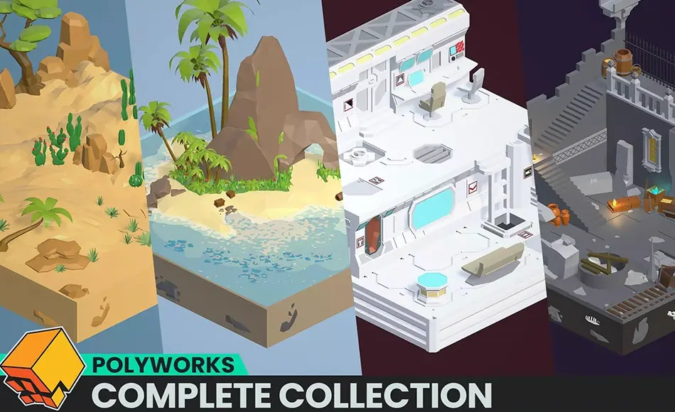 Unity资产 – 风格化场景合集 Low Poly Complete Collection Unity资产 – 风格化场景合集 Low Poly Complete Collection