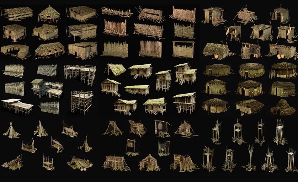 【UE5】丛林建筑套装 Jungle Constructions MEGABUNDLE