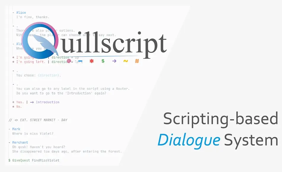 UE5插件 – 对话系统 Quillscript Dialog System