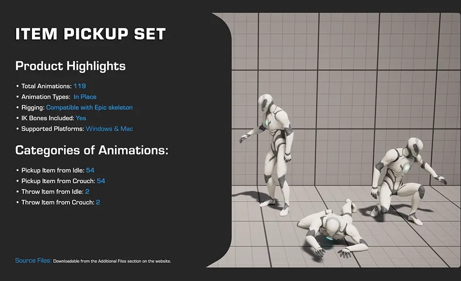 【UE5】物品拾取动画 Item Pickup Set 【UE5】物品拾取动画 Item Pickup Set