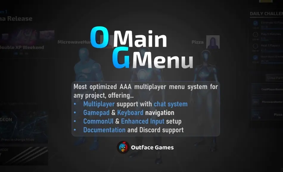 UE5插件 – 主菜单系统 OG Main Menu System