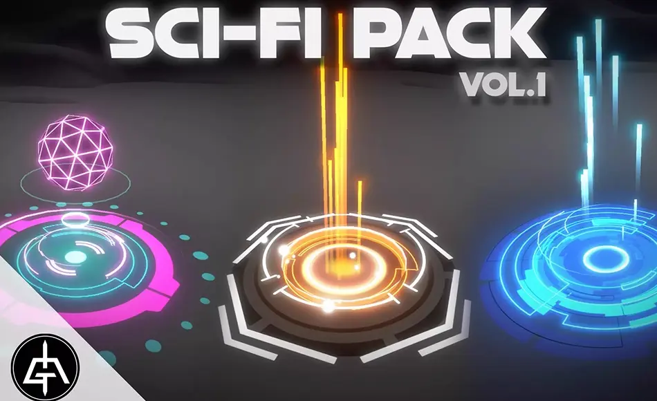 Unity特效 – 科幻特效包 Unique Sci-Fi Pack Vol. 1