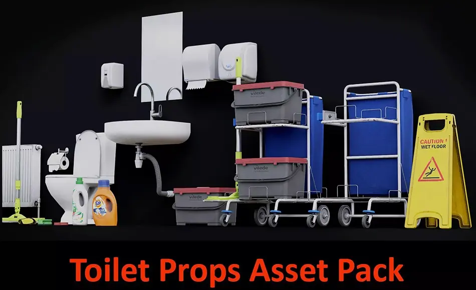 Unity资产 – 厕所道具套装 Toilet Props Set