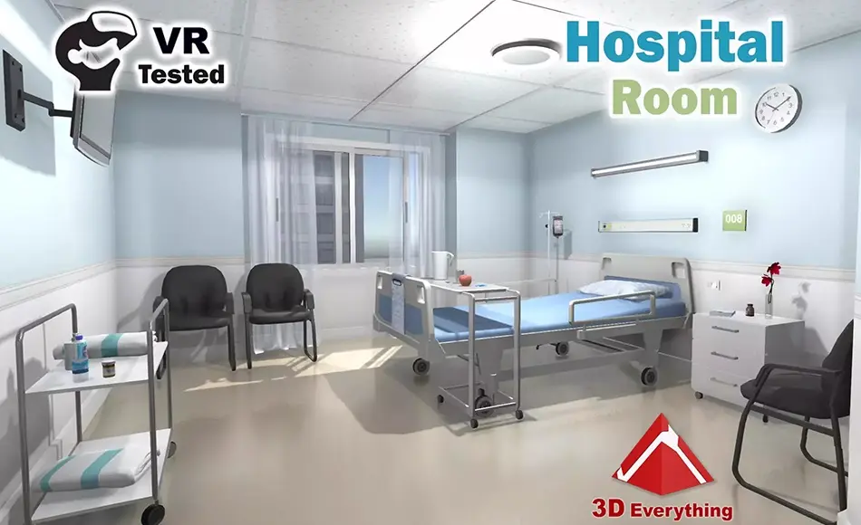 Unity场景 – 医院内部场景 Hospital Room
