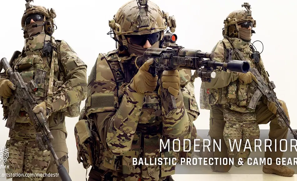 现代军事装备照片参考包 Modern Warrior | Military Gear & Poses Reference Pack