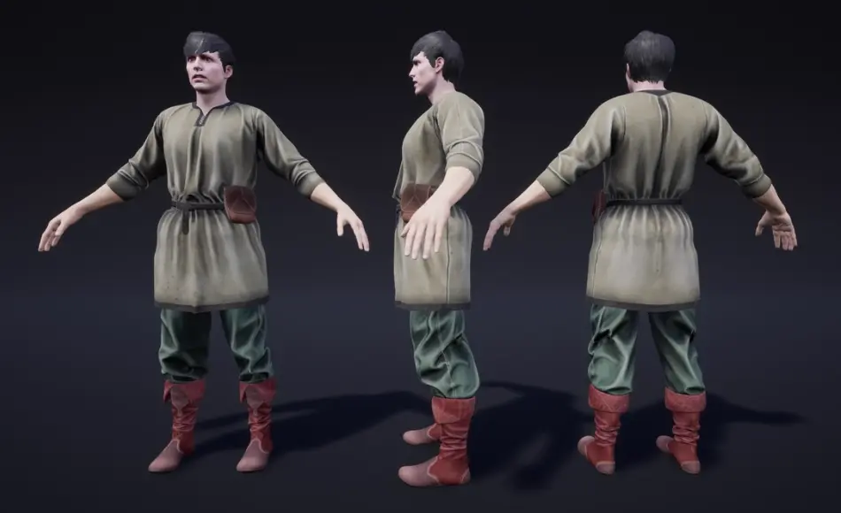 【UE5】游戏男性角色 NPC Characters Male (Pack)