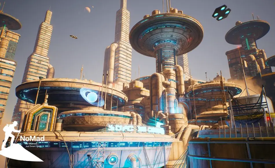 【UE5】科幻摩天大楼 Sci-Fi Skyscrapers Buildings