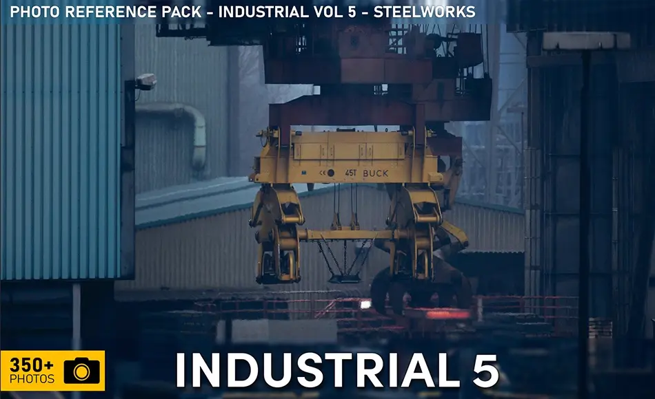 350 张钢铁厂设备设施参考照片 Photo Reference Pack – Industrial VOL. 05