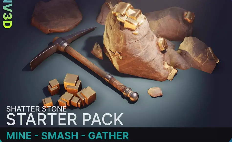 Unity资产 – 采矿资源包 Shatter Stone: Starter Pack