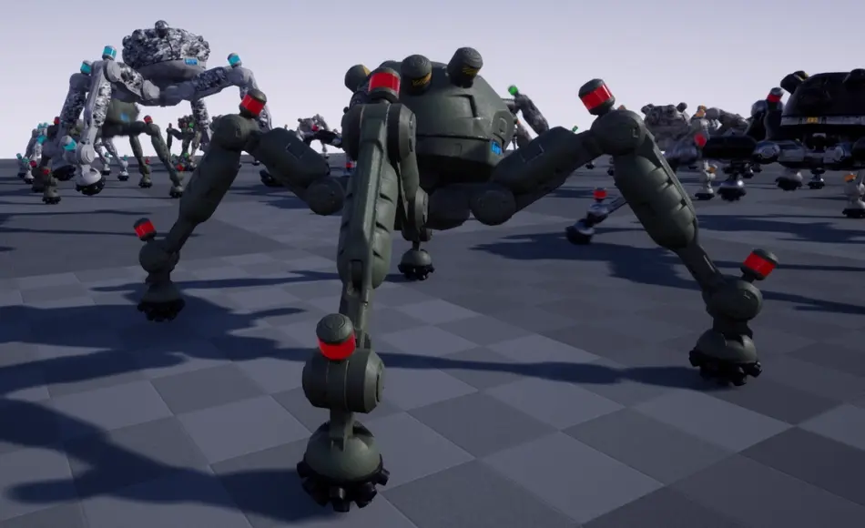 【UE5】科幻机器人 SCI FI: ARANOBOT