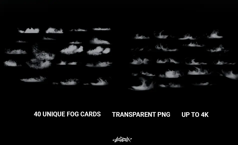 雾效素材包 Fog Kit – Collection of High Resolution Fog/Mist Cards for your environments